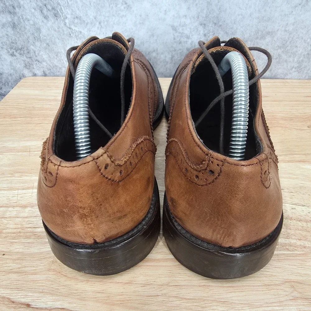 To Boot‎ New York Adam Derrick Oxford Shoes Mens 10 Brown Leather Wingtip Italy